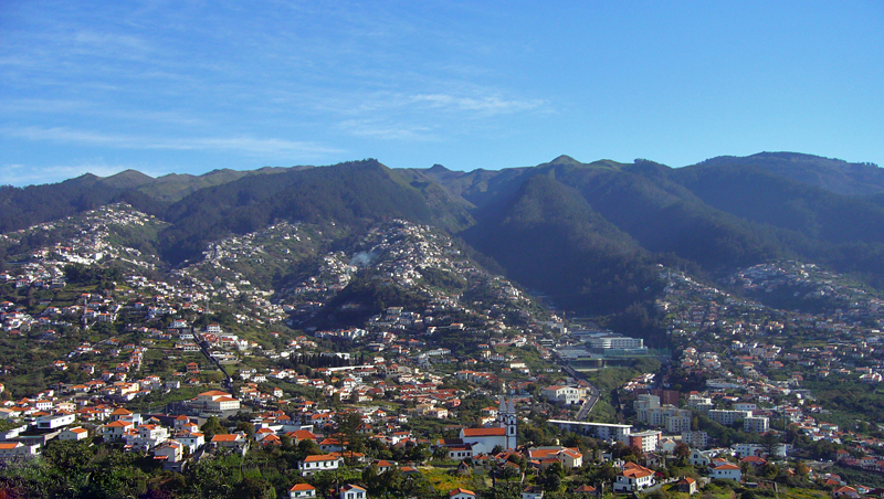 Vista panorâmica da Freguesia de Santo António, Funchal