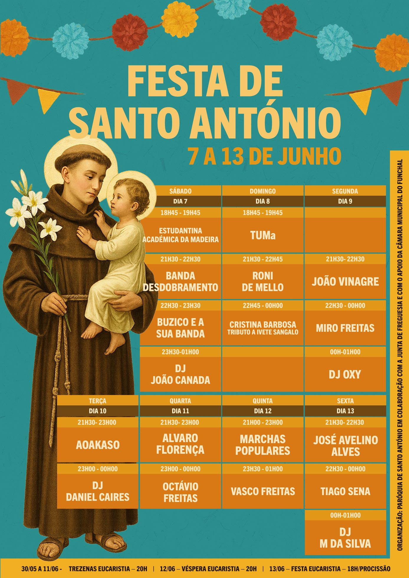 Festa de Santo antónio. Cartaz.